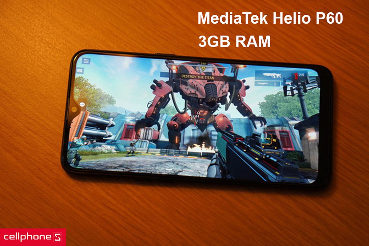 Realme 3 cho hiệu năng ổn với vi xử lý MediaTek Helio P60